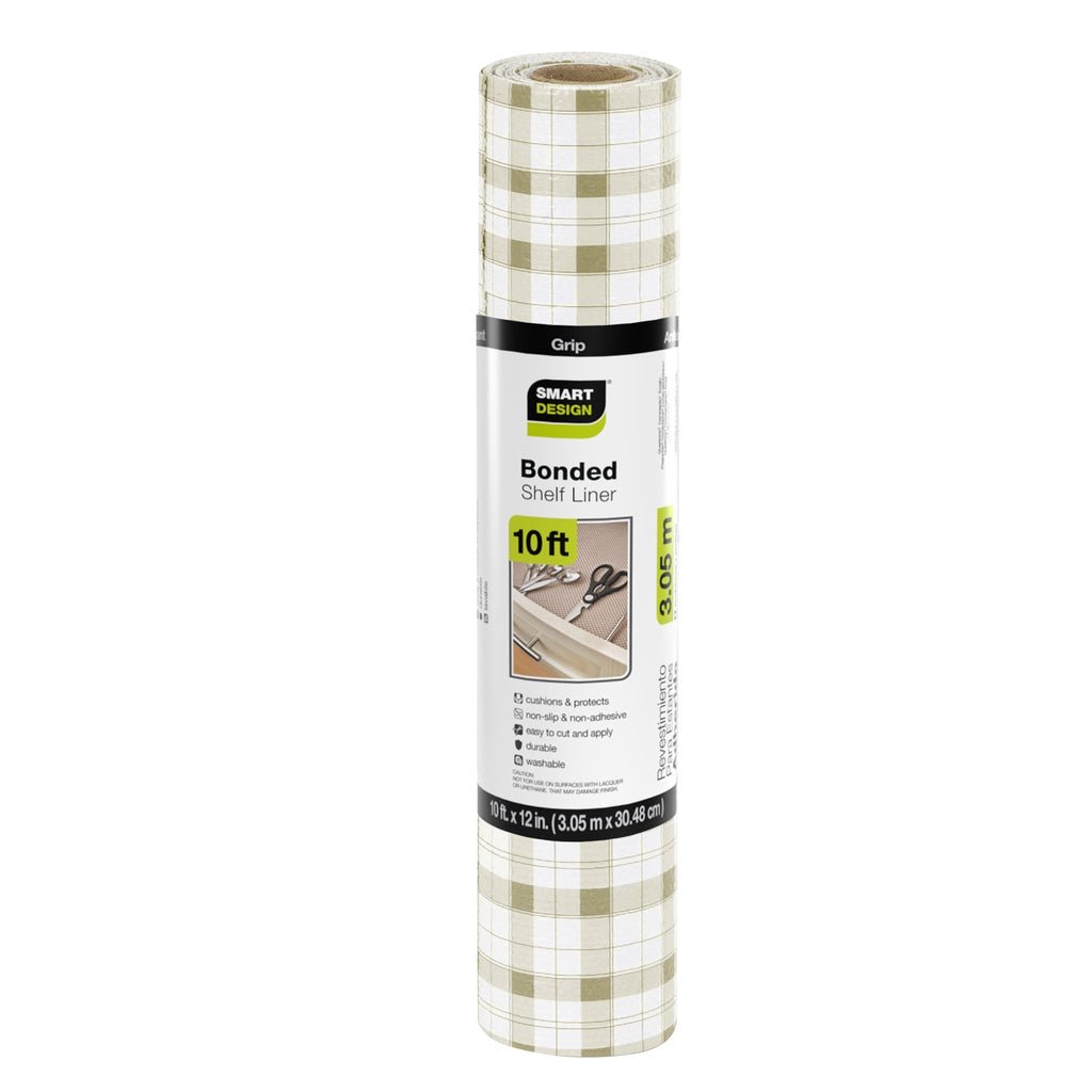 Bonded Grip Shelf Liner - 12 Inch x 10 Feet - Non-Adhesive
