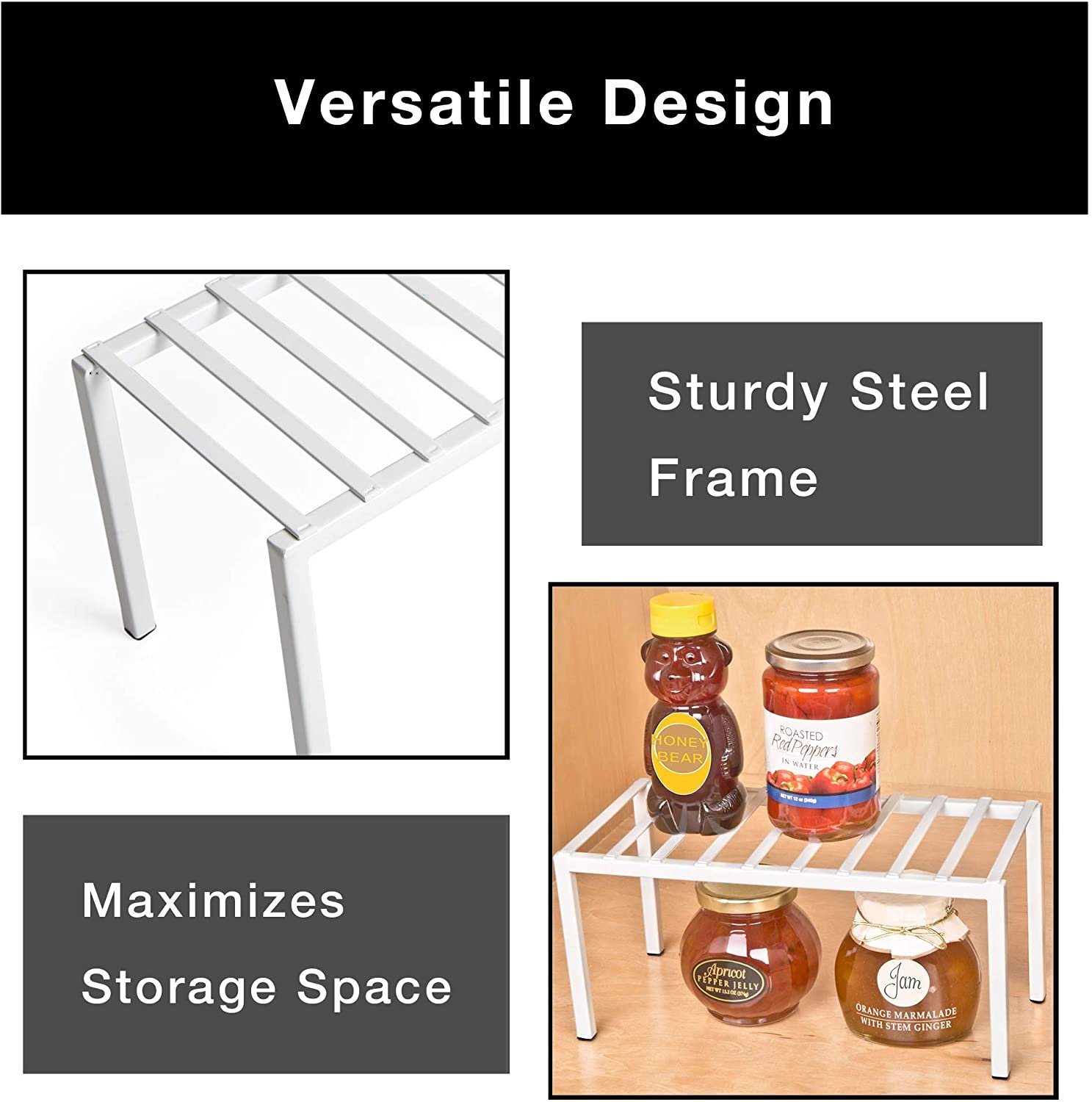 Premium Small Cabinet Storage Shelf Rack